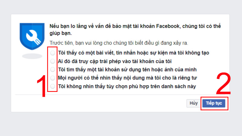 Báo cáo những dấu hiệu khi bạn hoài nghi